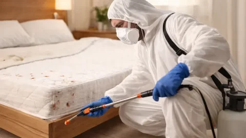 tratamiento profesional contra chinches de cama en vivienda